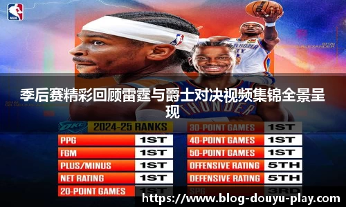 季后赛精彩回顾雷霆与爵士对决视频集锦全景呈现