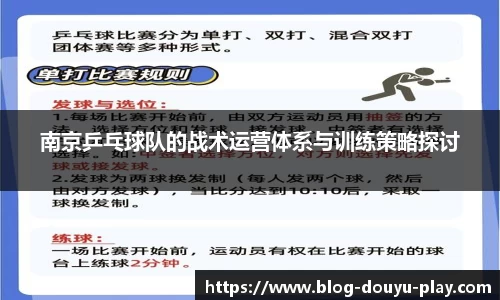 南京乒乓球队的战术运营体系与训练策略探讨